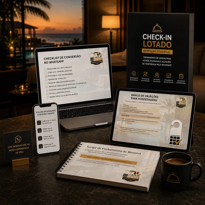 Kit completo Check-in Lotado — Operação Comercial