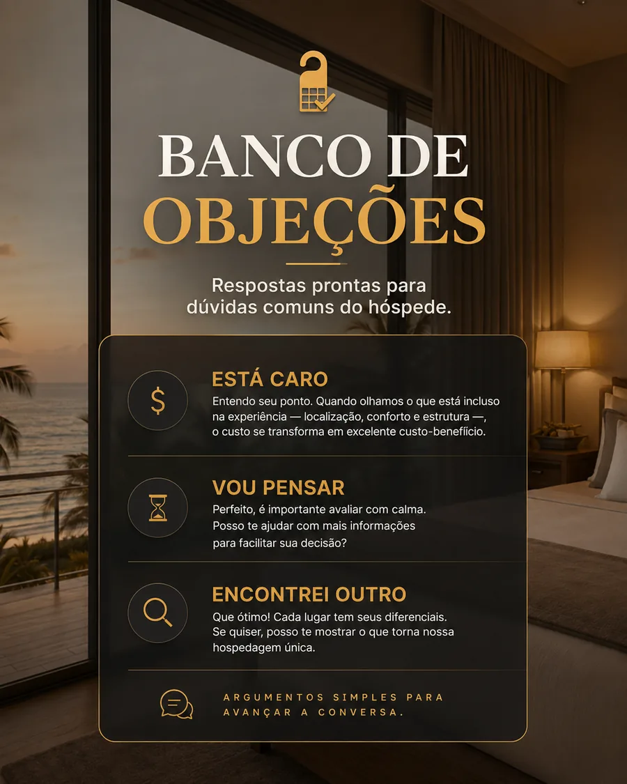 Banco de objeções