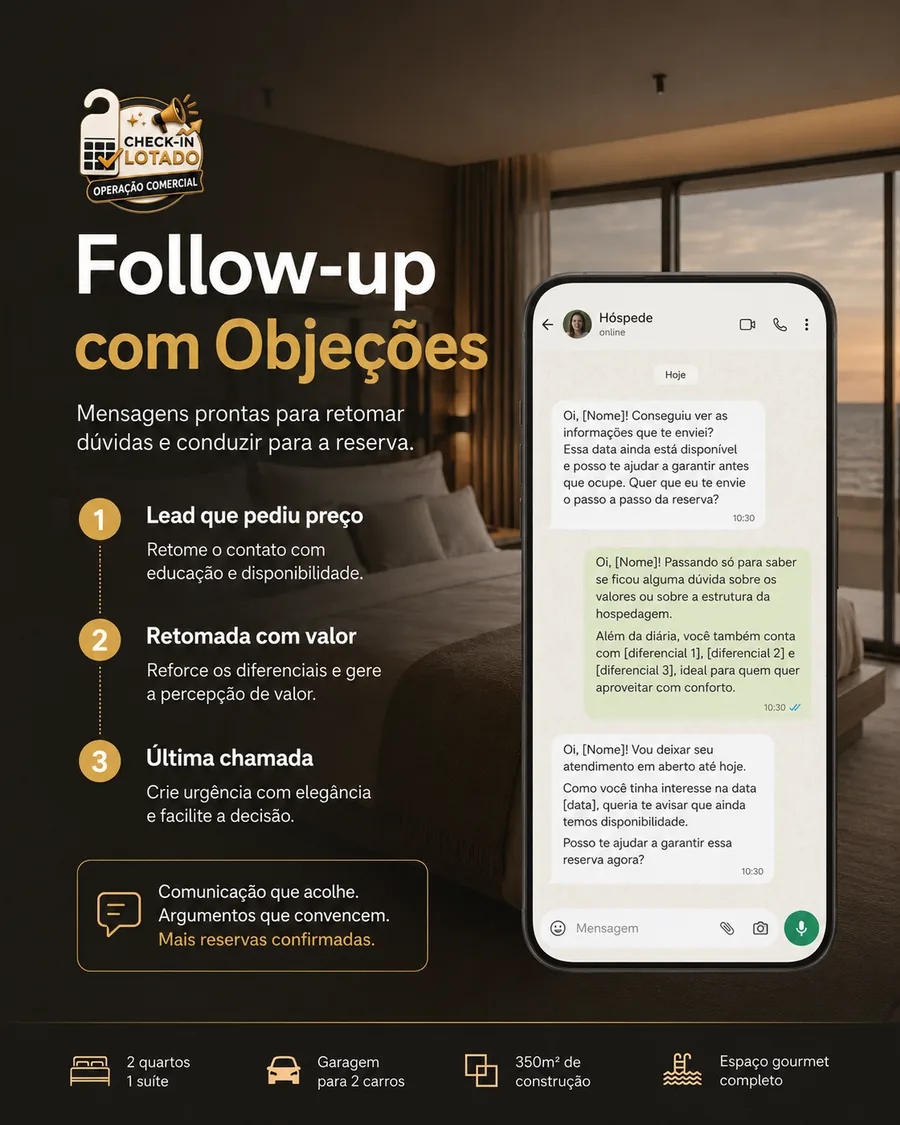 Follow-up com objeções