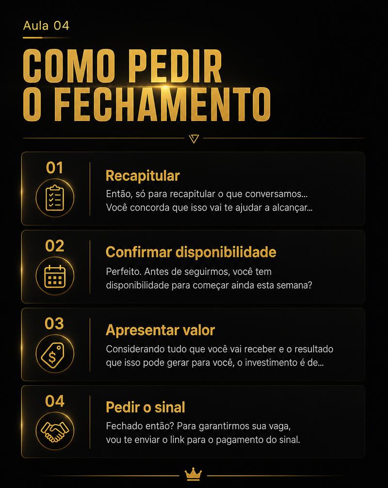 Prévia do Aula 04 — Conduzir para o fechamento
